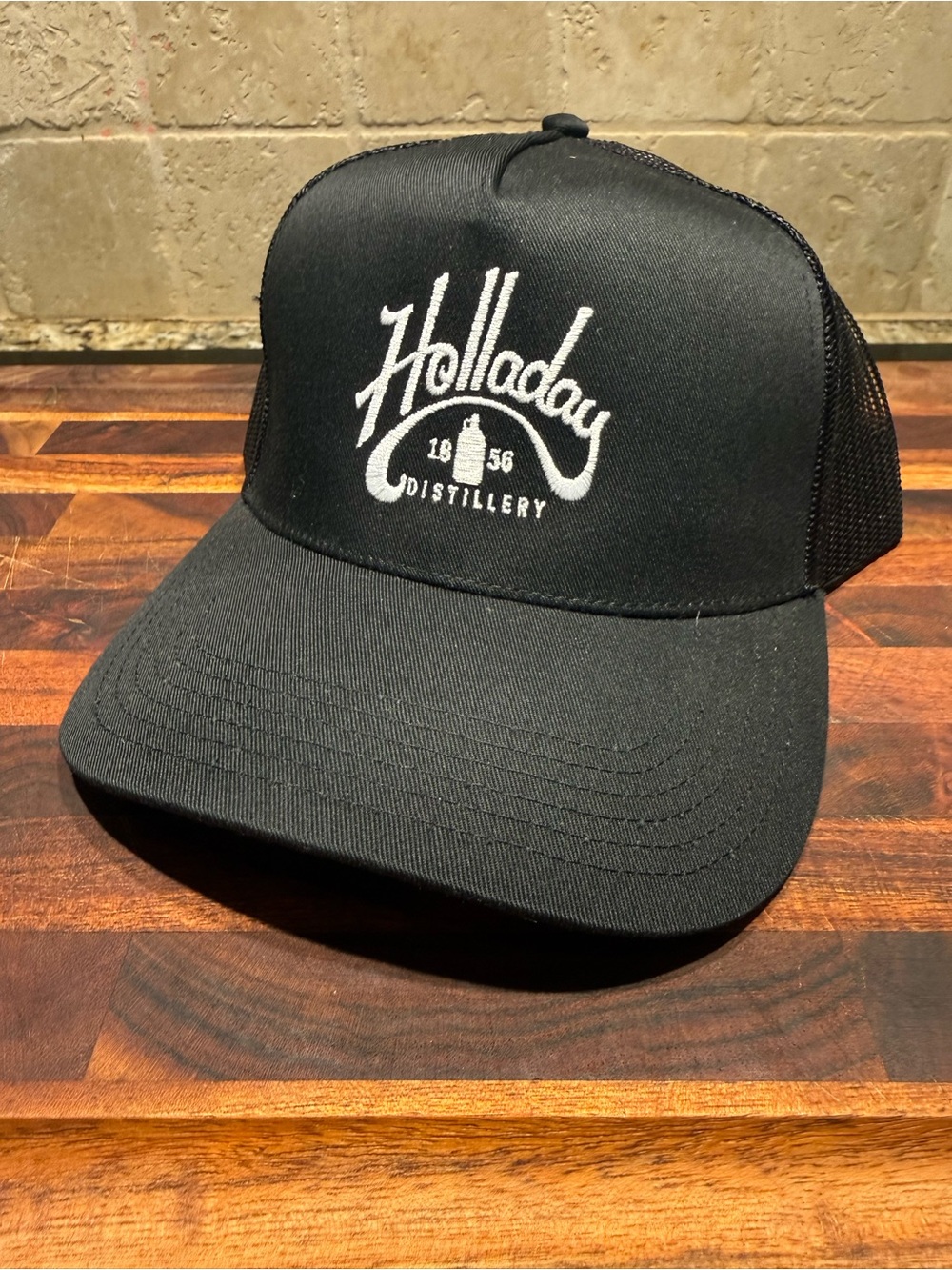 Black Mesh-Back Trucker Hat